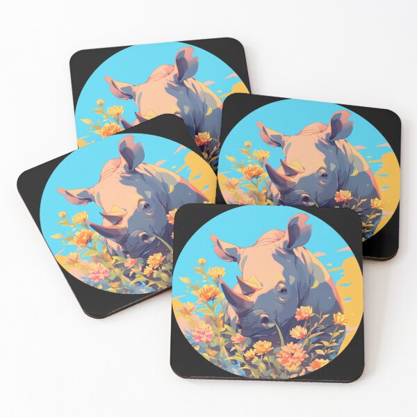 Item preview, Black Rhino // endangered animals // black rhinoceros // Africa  designed and sold by SMARTKIT  DESIGNAGENCY.