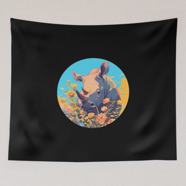 Item preview, Black Rhino // endangered animals // black rhinoceros // Africa  designed and sold by SMARTKIT  DESIGNAGENCY.