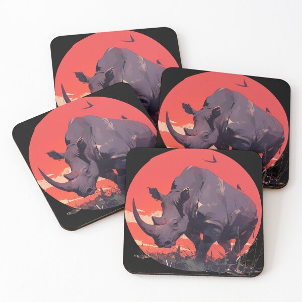 Item preview, Black Rhino // endangered animals // black rhinoceros // Africa  designed and sold by SMARTKIT  DESIGNAGENCY.