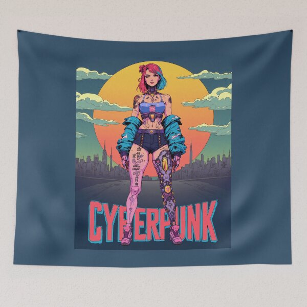 Item preview, Cyberpunk, Mox, sunset, Futuristic designed and sold by Smash-420.