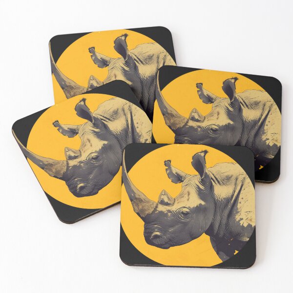 Item preview, Black Rhino // endangered animals // black rhinoceros // Africa  designed and sold by SMARTKIT  DESIGNAGENCY.