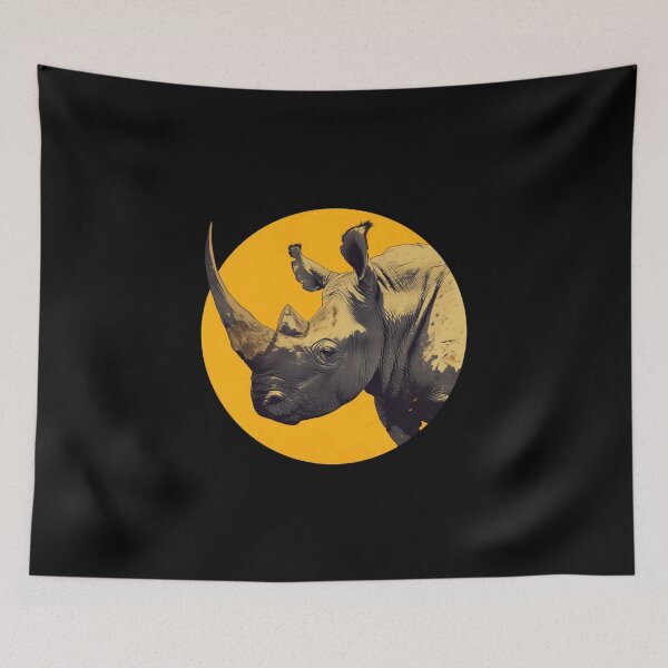 Item preview, Black Rhino // endangered animals // black rhinoceros // Africa  designed and sold by SMARTKIT  DESIGNAGENCY.
