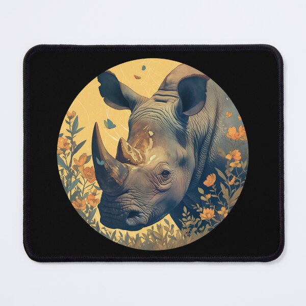 Item preview, Black Rhino // endangered animals // black rhinoceros // Africa designed and sold by SMARTKIT DESIGNAGENCY.