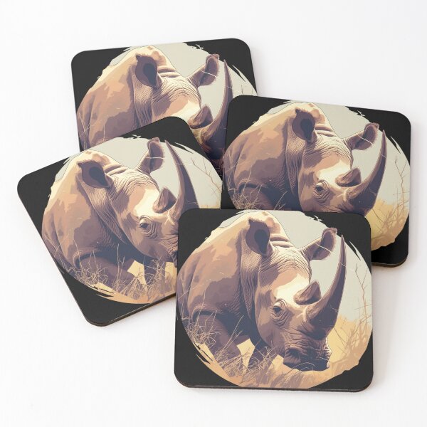 Item preview, Black Rhino // endangered animals // black rhinoceros // Africa  designed and sold by SMARTKIT  DESIGNAGENCY.