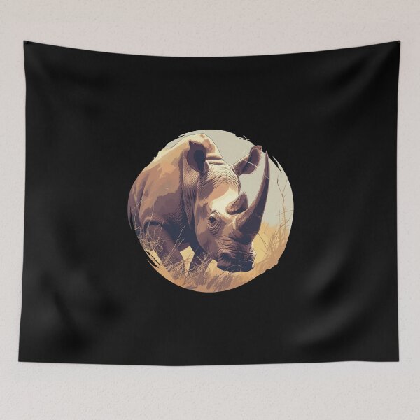 Item preview, Black Rhino // endangered animals // black rhinoceros // Africa  designed and sold by SMARTKIT  DESIGNAGENCY.