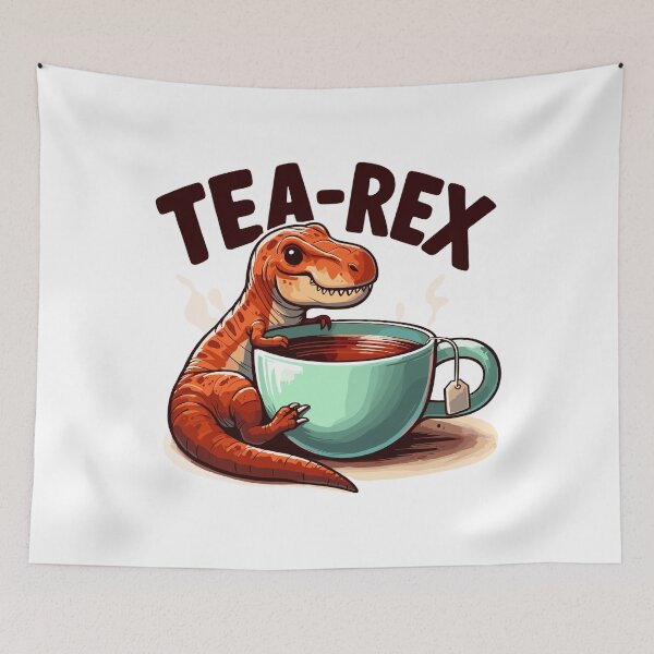 Item preview, Tee Rex Tee-Rex tea drinker gift designed and sold by Pineapple-Tree.