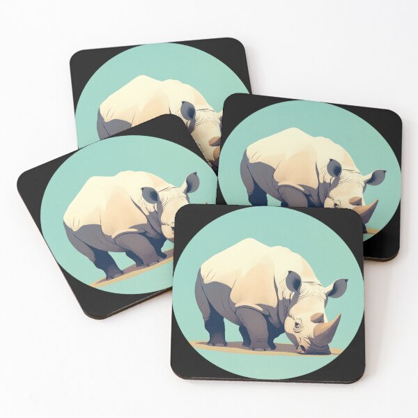 Item preview, Black Rhino // endangered animals // black rhinoceros // Africa  designed and sold by SMARTKIT  DESIGNAGENCY.