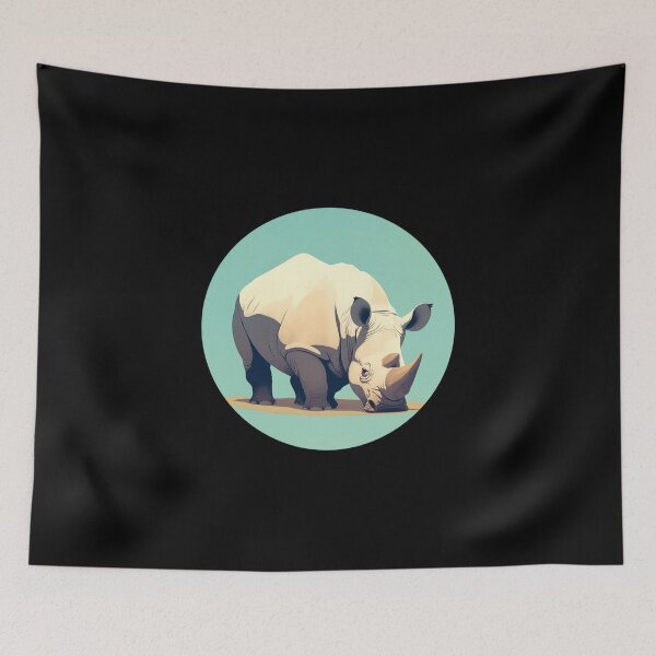 Item preview, Black Rhino // endangered animals // black rhinoceros // Africa  designed and sold by SMARTKIT  DESIGNAGENCY.