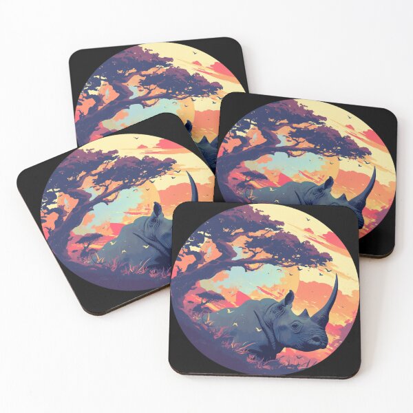 Item preview, Black Rhino // endangered animals // black rhinoceros // Africa  designed and sold by SMARTKIT  DESIGNAGENCY.