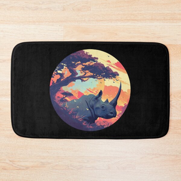 Item preview, Black Rhino // endangered animals // black rhinoceros // Africa  designed and sold by SMARTKIT  DESIGNAGENCY.