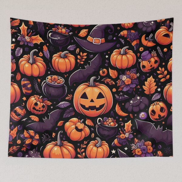 Item preview, Fun Halloween Pumpkin Design designed and sold by ecupirate99.
