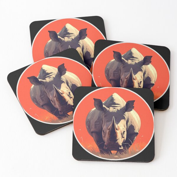 Item preview, Black Rhino // endangered animals // black rhinoceros // Africa  designed and sold by SMARTKIT  DESIGNAGENCY.