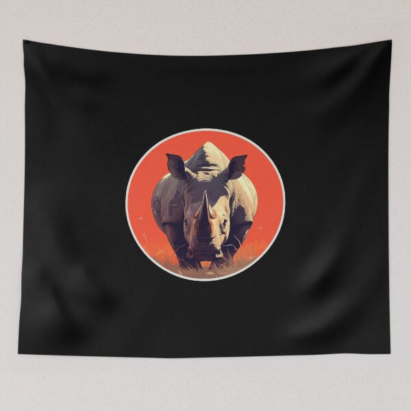 Item preview, Black Rhino // endangered animals // black rhinoceros // Africa  designed and sold by SMARTKIT  DESIGNAGENCY.