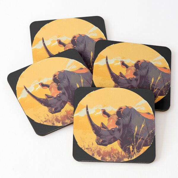Item preview, Black Rhino // endangered animals // black rhinoceros // Africa  designed and sold by SMARTKIT  DESIGNAGENCY.