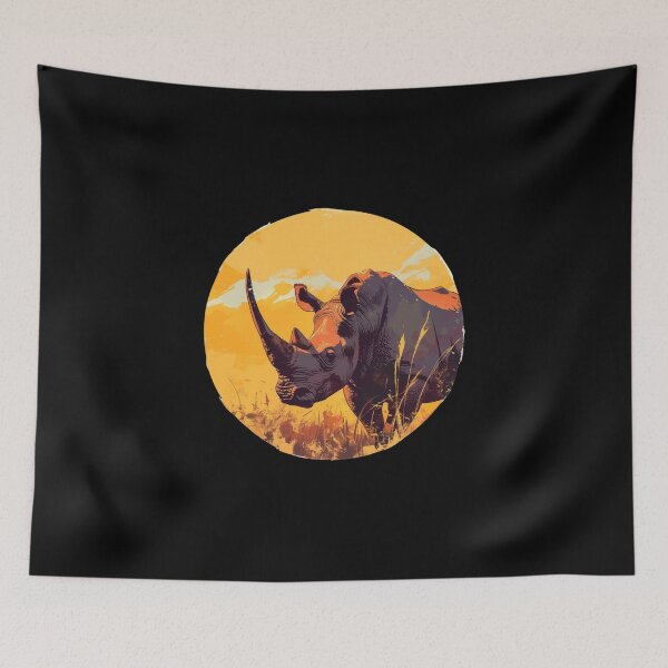 Item preview, Black Rhino // endangered animals // black rhinoceros // Africa  designed and sold by SMARTKIT  DESIGNAGENCY.
