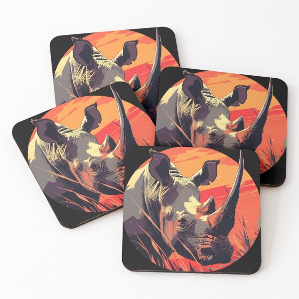 Item preview, Black Rhino // endangered animals // black rhinoceros // Africa  designed and sold by SMARTKIT  DESIGNAGENCY.