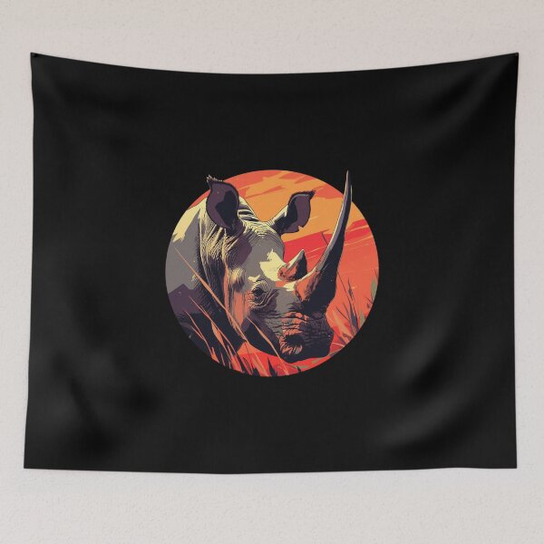 Item preview, Black Rhino // endangered animals // black rhinoceros // Africa  designed and sold by SMARTKIT  DESIGNAGENCY.