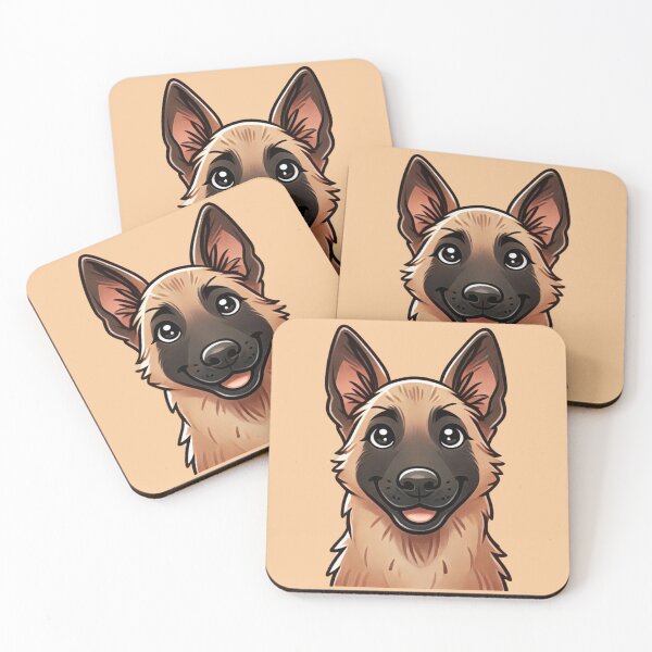 Item preview, Cute Belgian Malinois Dog for Belgian Malinois Dog Lover designed and sold by NoelaniArt.