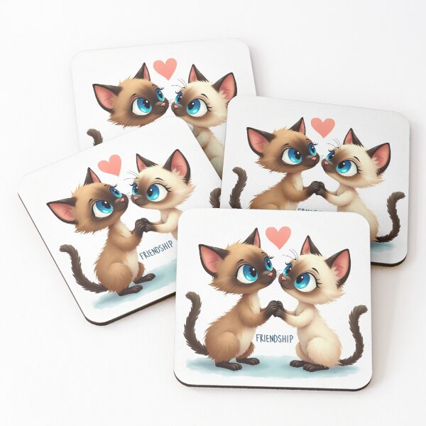 Item preview, Two beautiful Siamese kittens designed and sold by InkExpression.