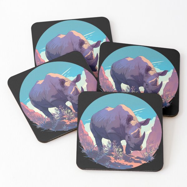 Item preview, Black Rhino // endangered animals // black rhinoceros // Africa  designed and sold by SMARTKIT  DESIGNAGENCY.