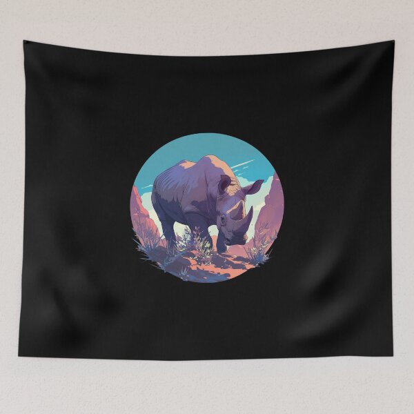 Item preview, Black Rhino // endangered animals // black rhinoceros // Africa  designed and sold by SMARTKIT  DESIGNAGENCY.