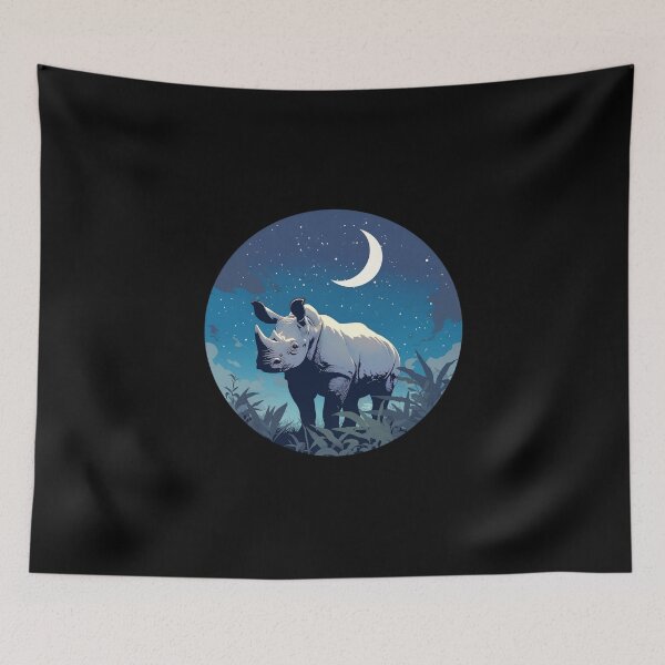 Item preview, Black Rhino // endangered animals // black rhinoceros // Africa  designed and sold by SMARTKIT  DESIGNAGENCY.