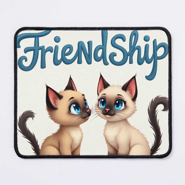 Item preview, Friendship inspirational Siamese Kittens designed and sold by InkExpression.