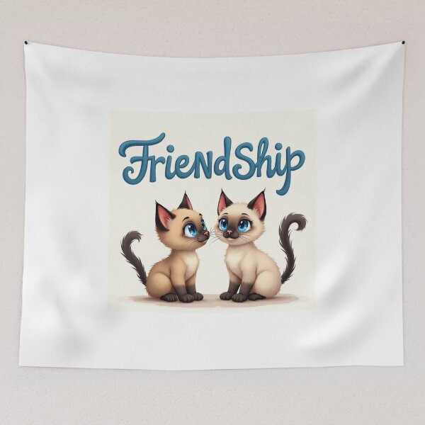 Item preview, Friendship inspirational Siamese Kittens designed and sold by InkExpression.