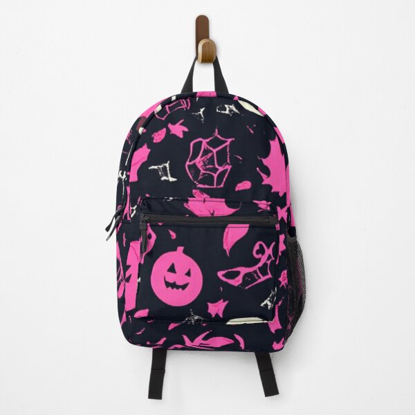 Artikelvorschau, Niedliches rosa und schwarzes Halloween-Muster entworfen und verkauft von Wisdi.
