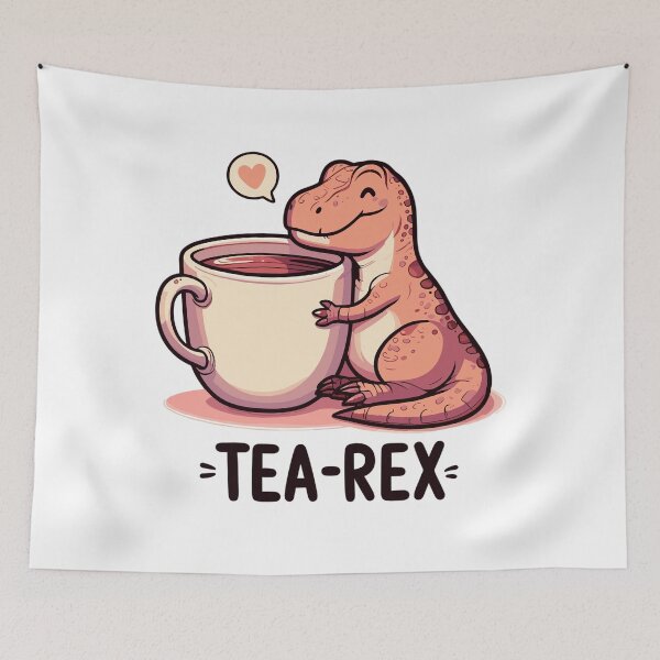 Item preview, Tee Rex Tee-Rex tea drinker gift designed and sold by Pineapple-Tree.