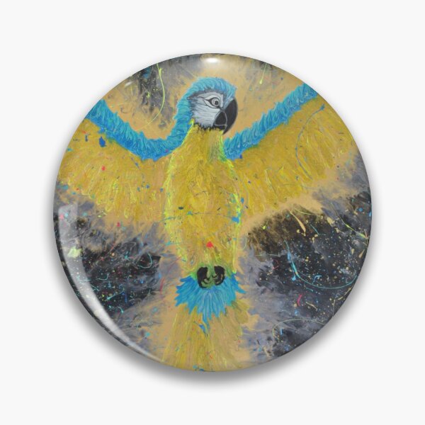 Item preview, FUEGO Metallic Blue Macaw designed and sold by PGKINART.
