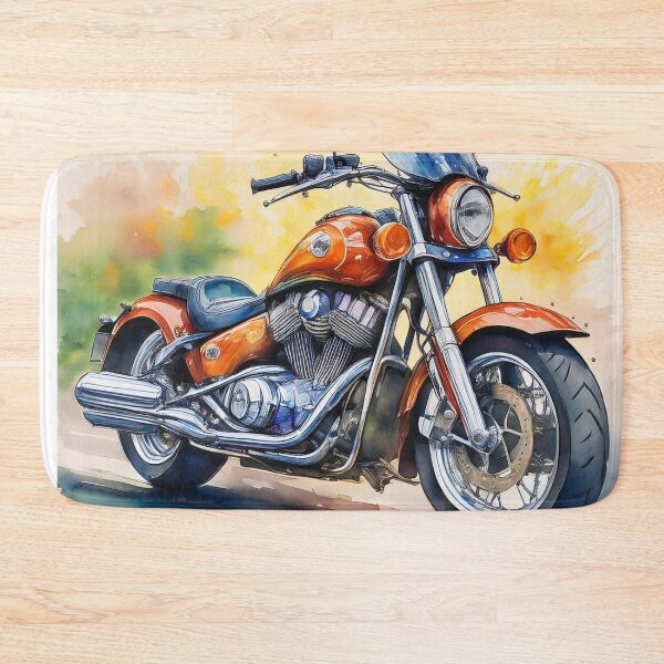 Item preview, Vibrant Retro Motorcycle Art designed and sold by RaiyaTees.