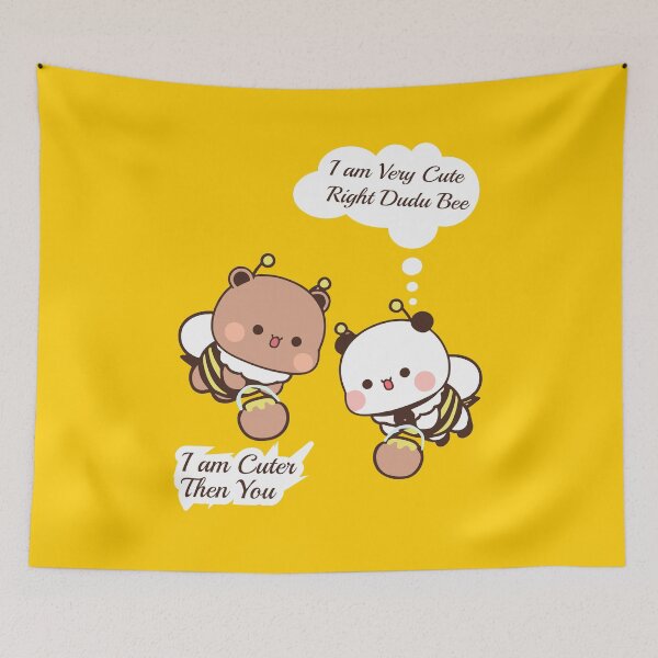 Item preview, Cutest Bubu Dudu Bee Duo - Playful Kawaii Friends in Bee Adventure designed and sold by FEBRICAST.