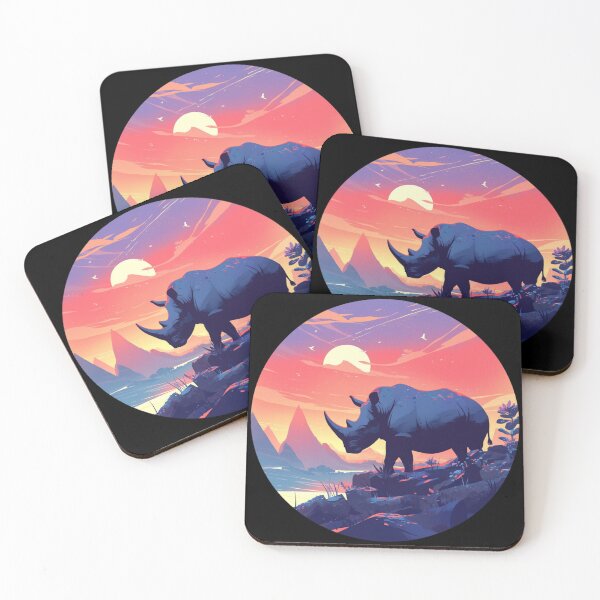 Item preview, Black Rhino // endangered animals // black rhinoceros // Africa  designed and sold by SMARTKIT  DESIGNAGENCY.