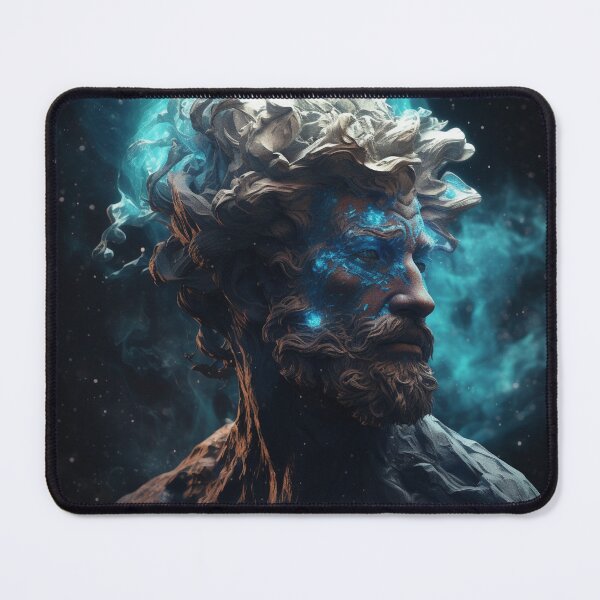 Item preview, Contemporary Greek God Portrait, Mythology Inspired Digital Illustration, Mythical Art Print, Hellenic Deity Decor designed and sold by SanchezMiami.