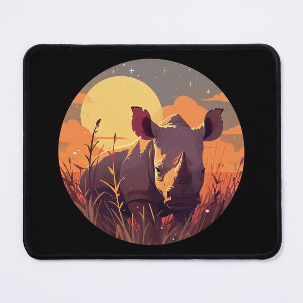 Item preview, Black Rhino // endangered animals // black rhinoceros // Africa designed and sold by SMARTKIT DESIGNAGENCY.