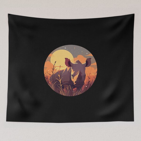 Item preview, Black Rhino // endangered animals // black rhinoceros // Africa  designed and sold by SMARTKIT  DESIGNAGENCY.