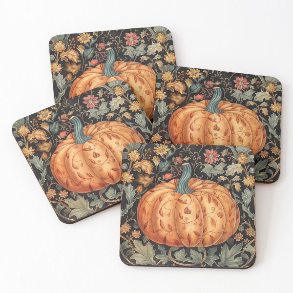 Item preview, Vintage Halloween Pumpkin William Morris Style designed and sold by Marina3333.