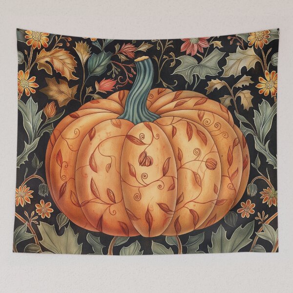 Item preview, Vintage Halloween Pumpkin William Morris Style designed and sold by Marina3333.