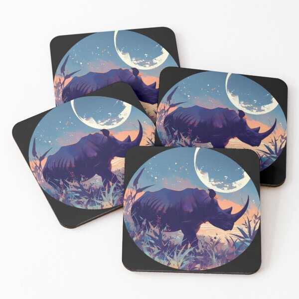 Item preview, Black Rhino // endangered animals // black rhinoceros // Africa  designed and sold by SMARTKIT  DESIGNAGENCY.