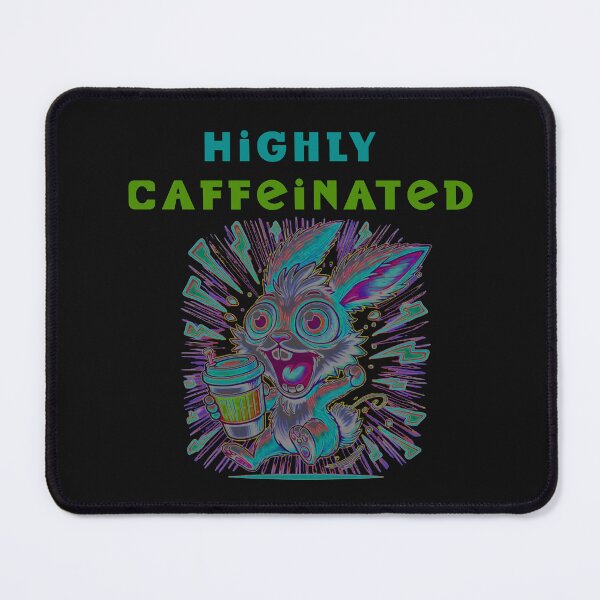 Item preview, Highly Caffeinated Rabbit designed and sold by La Loca.