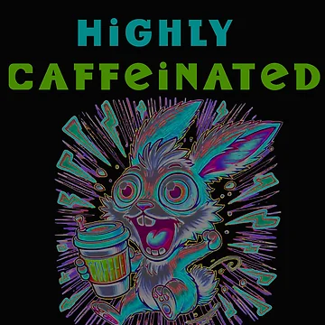Artwork thumbnail, Highly Caffeinated Rabbit by La Loca