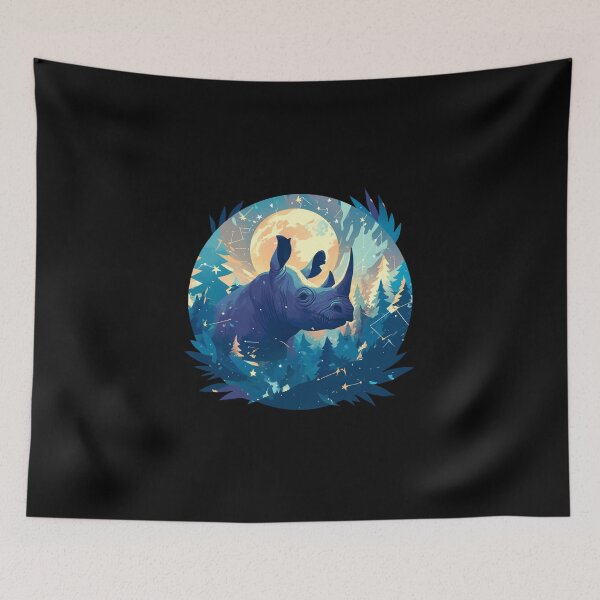 Item preview, Black Rhino // endangered animals // black rhinoceros // Africa  designed and sold by SMARTKIT  DESIGNAGENCY.
