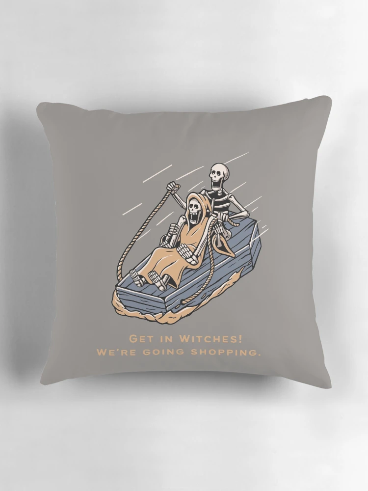 Thumbnail 3 of 4, Pillow, Get In Witches! designed and sold by ReeReeDesigns.