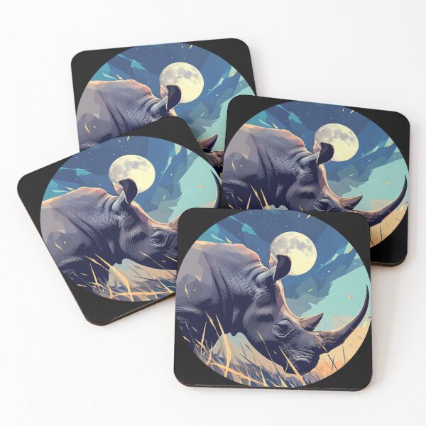 Item preview, Black Rhino // endangered animals // black rhinoceros // Africa  designed and sold by SMARTKIT  DESIGNAGENCY.