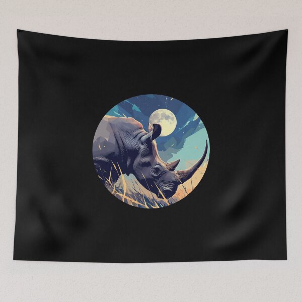 Item preview, Black Rhino // endangered animals // black rhinoceros // Africa  designed and sold by SMARTKIT  DESIGNAGENCY.