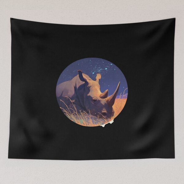 Item preview, Black Rhino // endangered animals // black rhinoceros // Africa  designed and sold by SMARTKIT  DESIGNAGENCY.