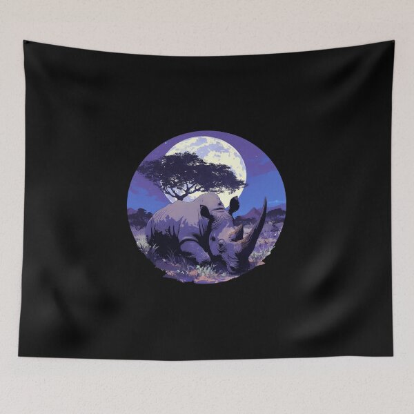 Item preview, Black Rhino // endangered animals // black rhinoceros // Africa  designed and sold by SMARTKIT  DESIGNAGENCY.