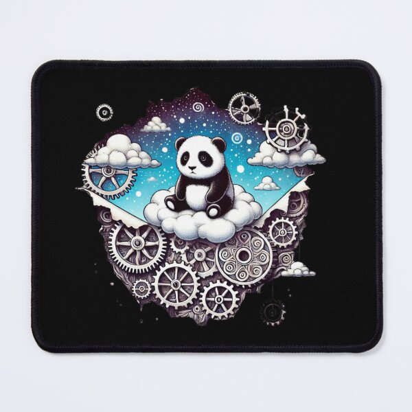 Item preview, Panda in Dreamy Gearland designed and sold by MaximumCutewaii.
