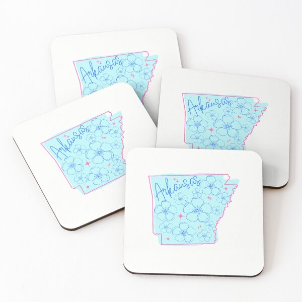Artikelvorschau, Arkansas State Apfelblüten-Blumen-Gekritzel-klassisches T-Shirt Sticker entworfen und verkauft von ThinkNature!.